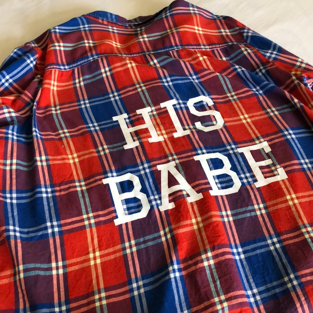 His babe flannel